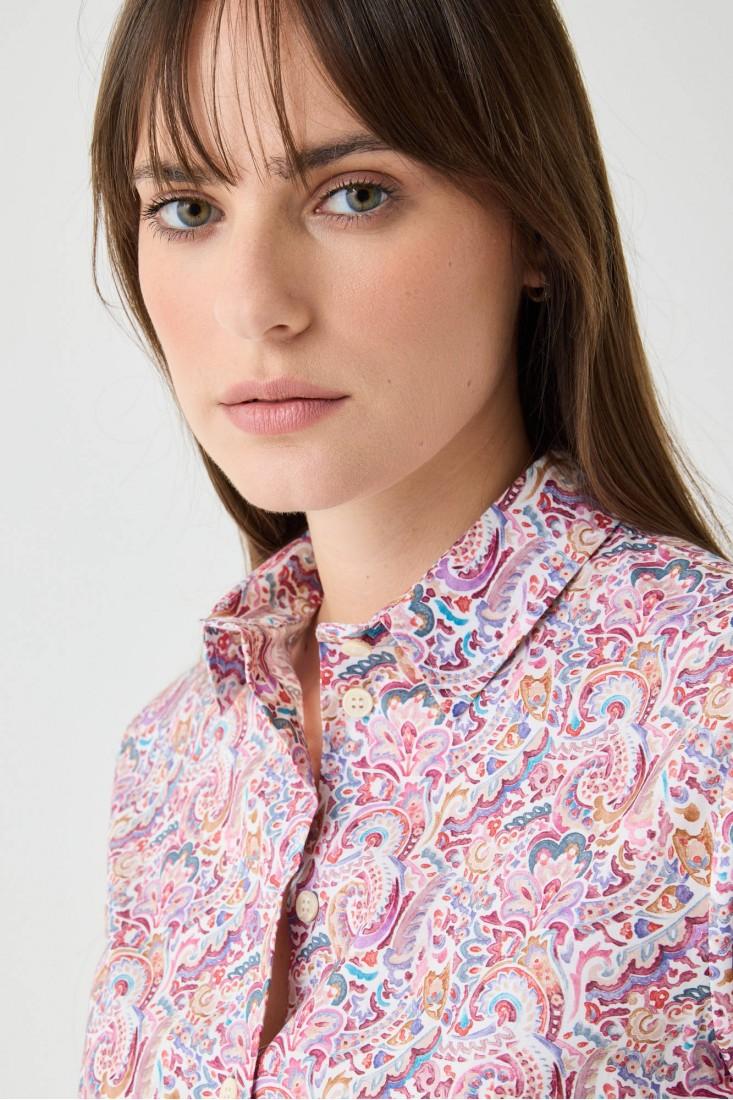Zanetti 1965 Camicia con stampa paisley Prezzo Ridotto