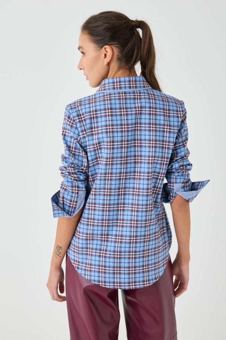Zanetti 1965 Camicia a quadri in flanella Vendita Calda