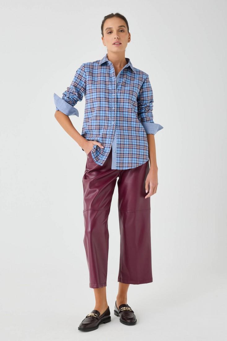 Zanetti 1965 Camicia a quadri in flanella Vendita Calda
