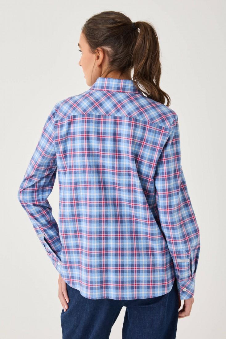 Zanetti 1965 Camicia a quadri con tasche frontali Saldi Di Fabbrica