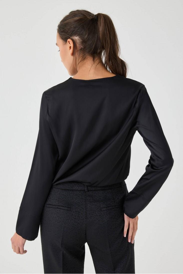 Zanetti 1965 Blusa in viscosa stretch In Saldo