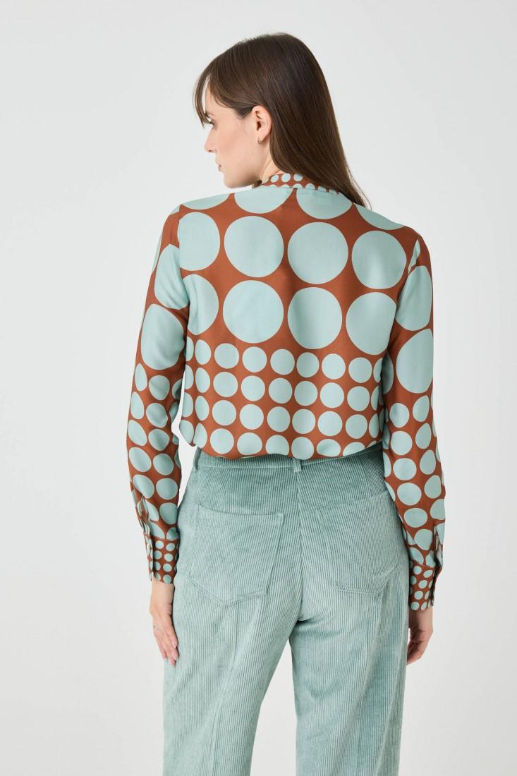 Zanetti 1965 Blusa con stampa geometrica Nuova