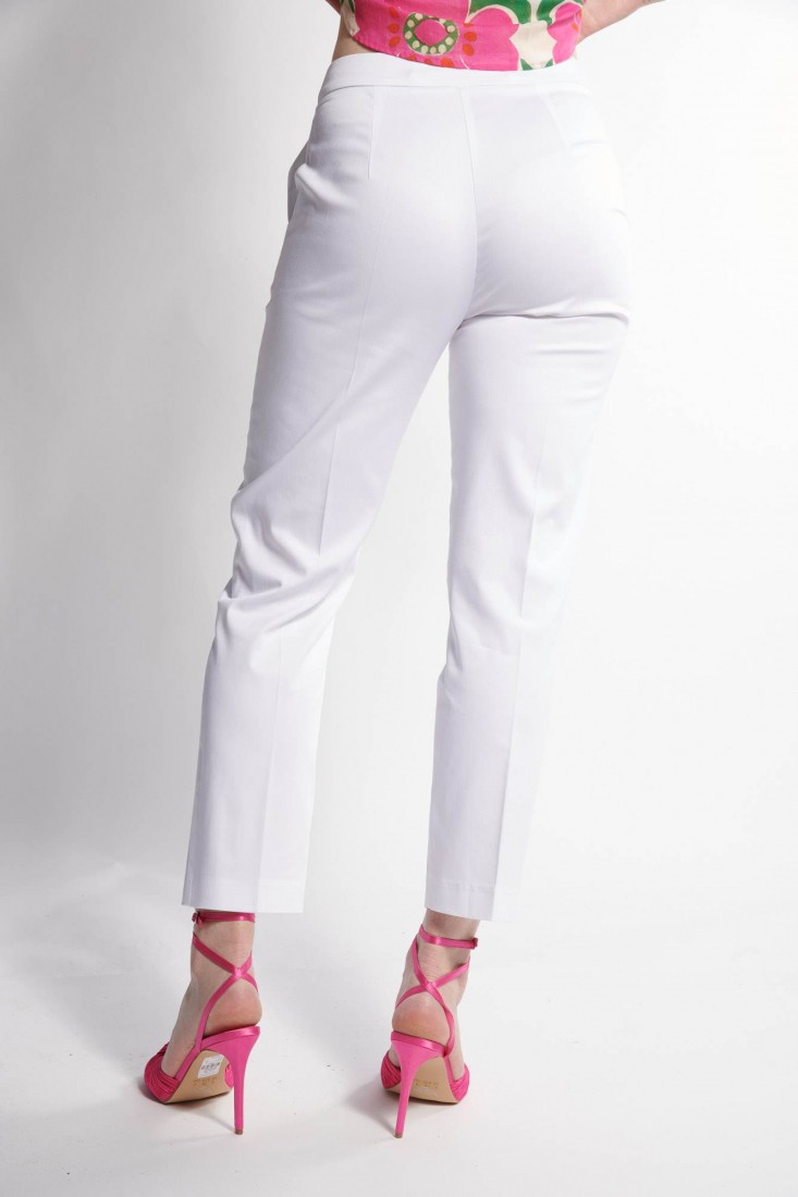 Zanetti 1965 Pantalone gamba dritta in rasatello stretch Offerta migliore