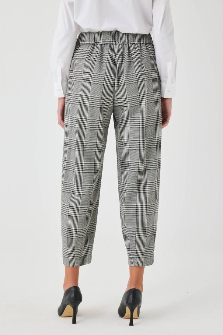 Zanetti 1965 Pantaloni carrot tartan Offerta temporanea