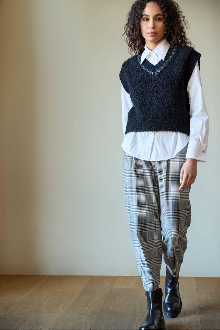 Zanetti 1965 Pantaloni carrot tartan Offerta temporanea