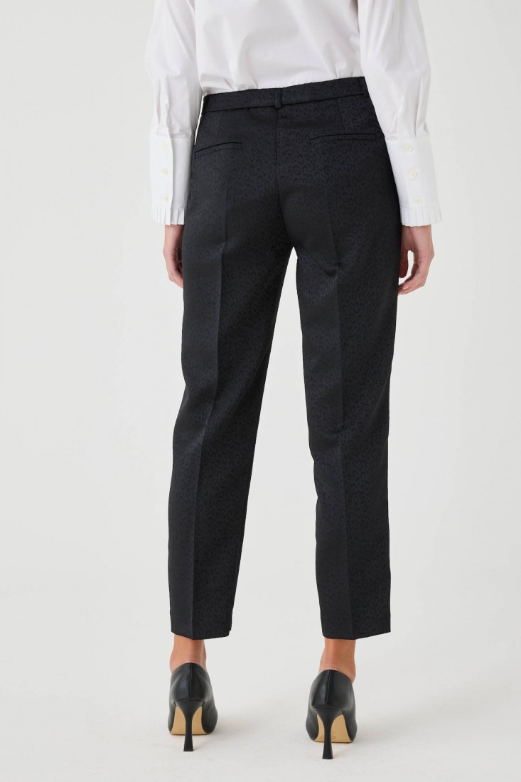Zanetti 1965 Pantalone stretch animalier Offerte esclusive