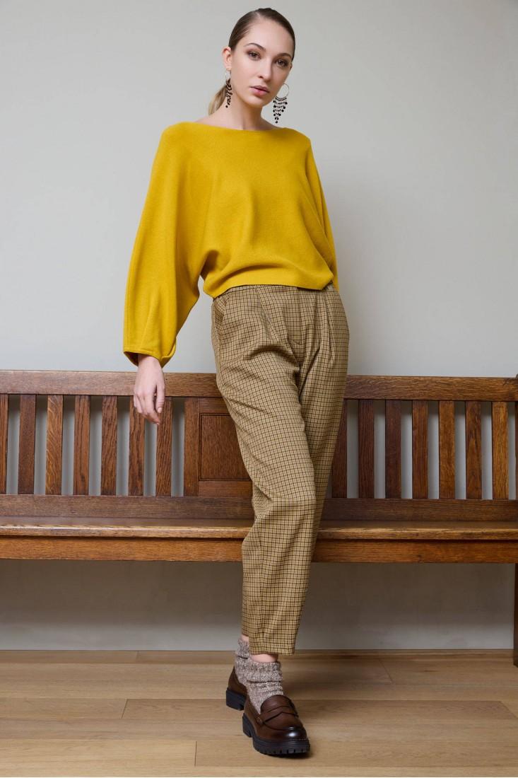 Zanetti 1965 Pantalone carrot pied de poule Grandi sconti