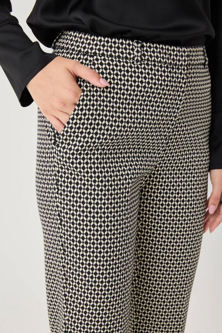 Zanetti 1965 Pantaloni ropped in punto milano jacquard Bestseller