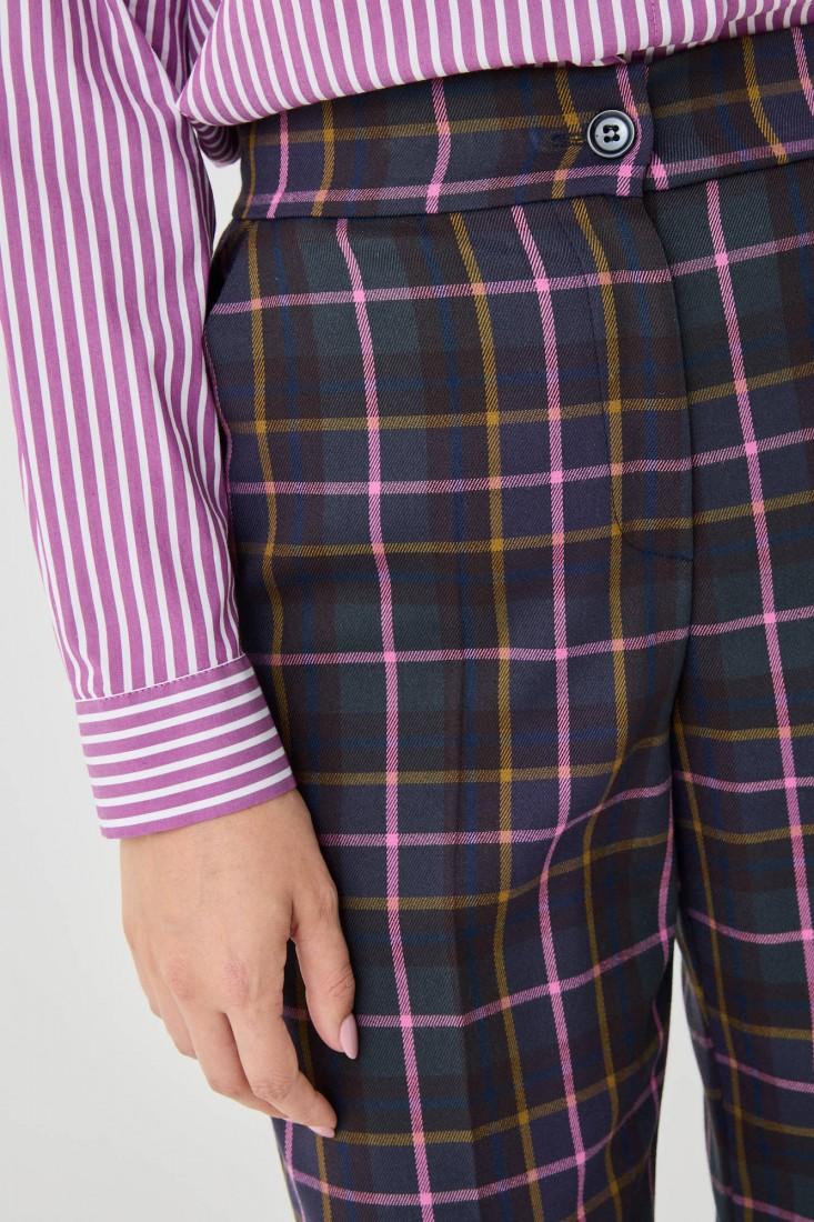 Zanetti 1965 Pantalone a quadri gamba dritta Liquidazione