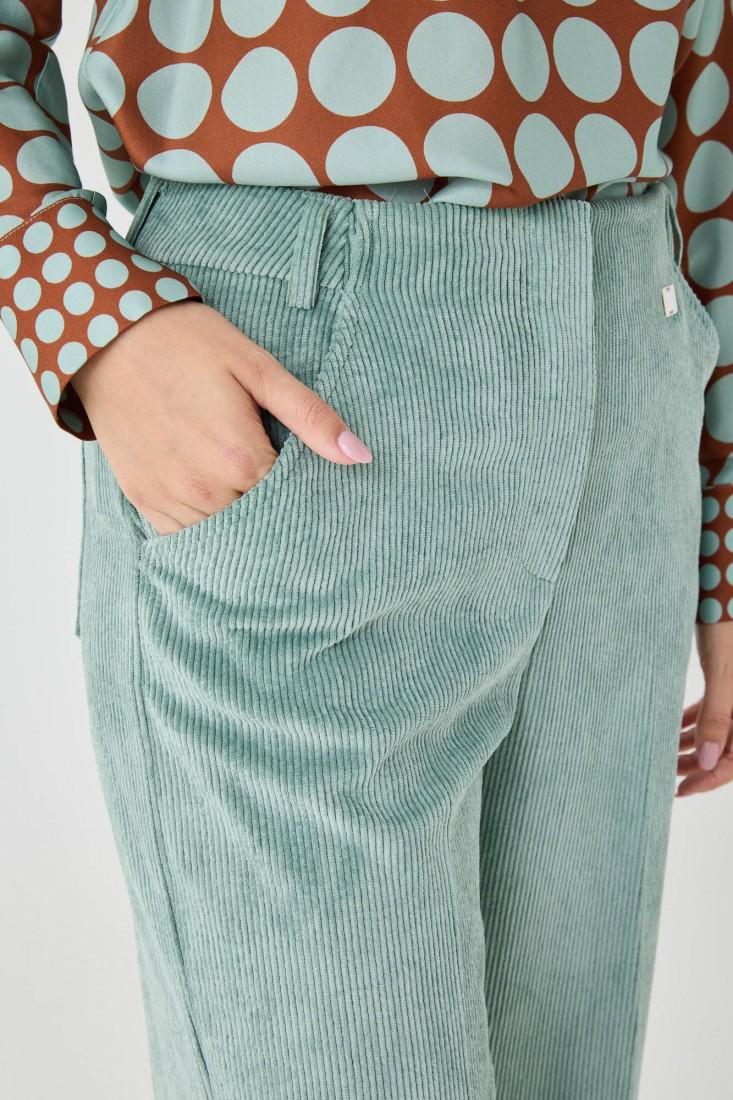 Zanetti 1965 Pantaloni in velluto cropped Sconti VIP