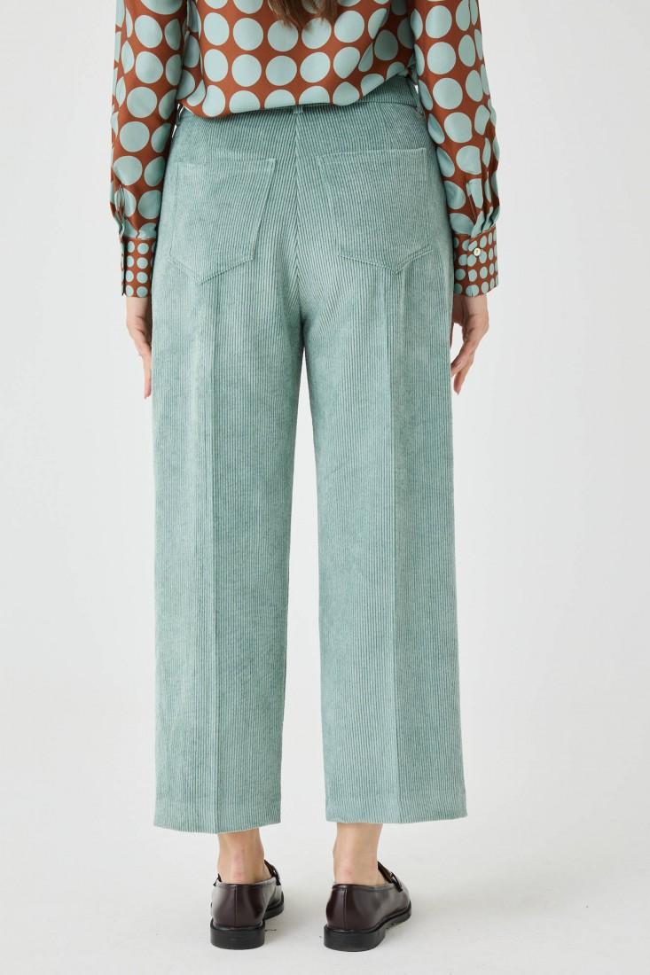 Zanetti 1965 Pantaloni in velluto cropped Sconti VIP