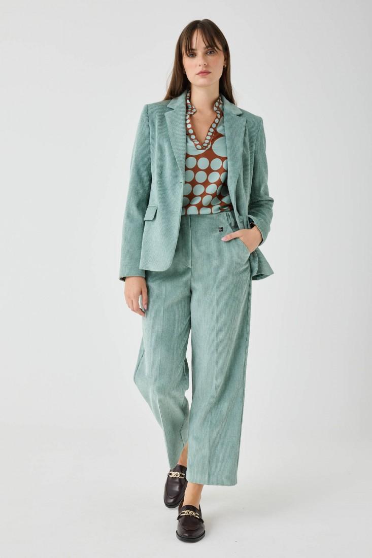 Zanetti 1965 Pantaloni in velluto cropped Sconti VIP