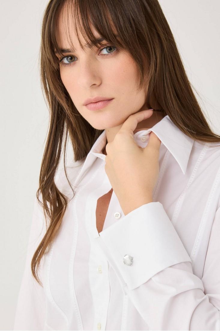 Zanetti 1965 Camicia con ricami verticali Offerta settimanale