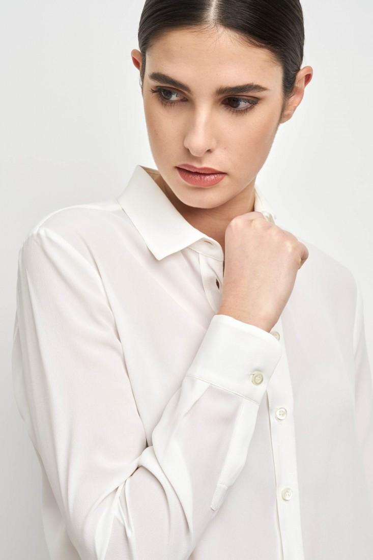 Zanetti 1965 Camicia morbida in crepe de chine Offerta speciale della fabbrica