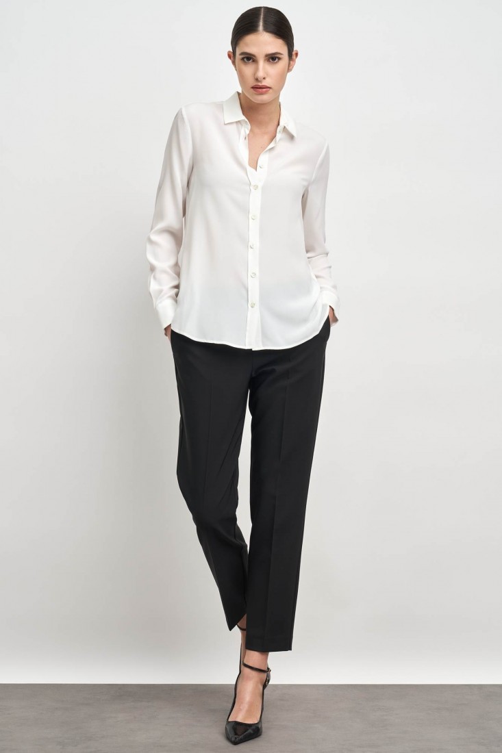 Zanetti 1965 Camicia morbida in crepe de chine Offerta speciale della fabbrica