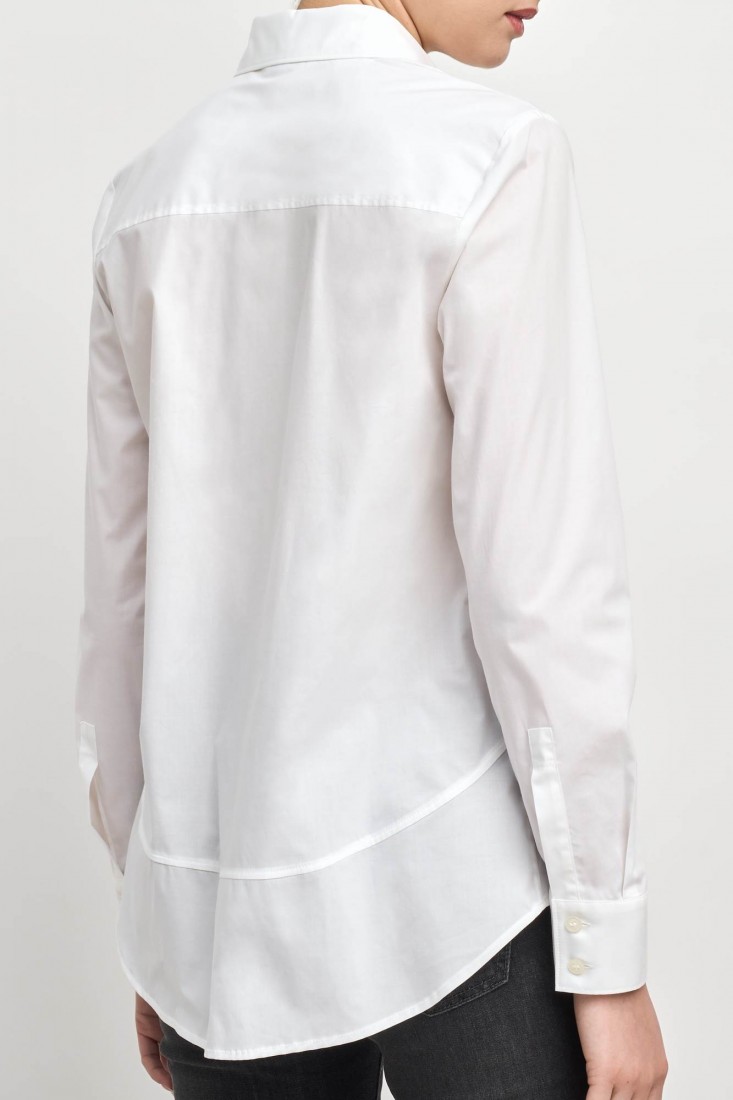 Zanetti 1965 Camicia asimmetrica in cotone Fino al 55% di sconto