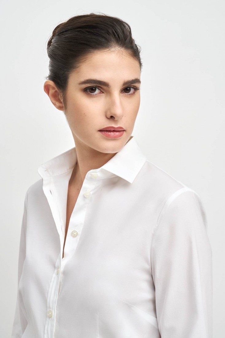 Zanetti 1965 Camicia in cotone stretch ANNA Discount Store per i nuovi prodotti