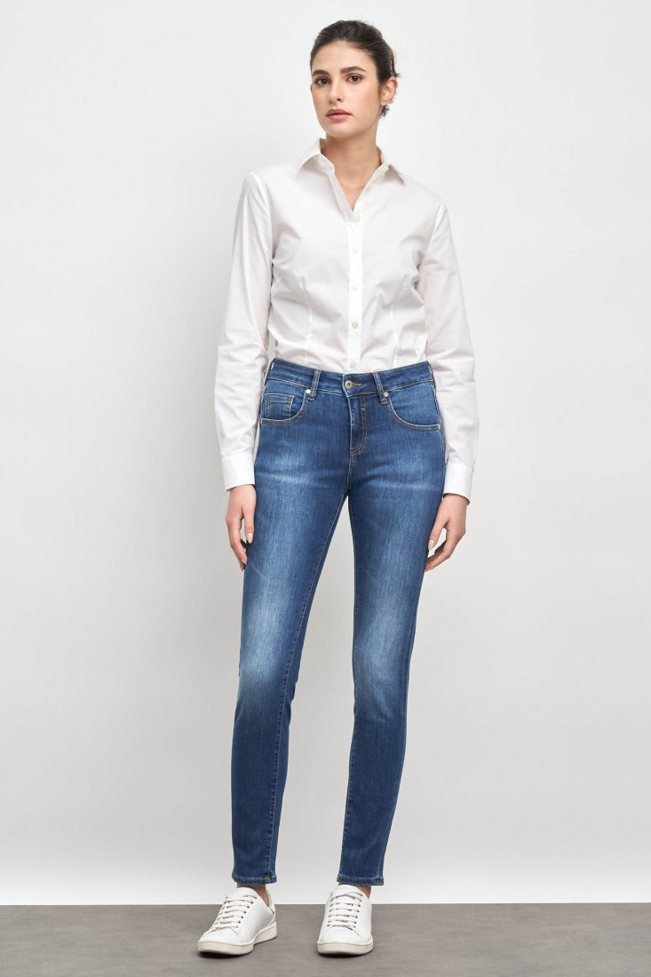 Zanetti 1965 Camicia in cotone stretch ANNA Discount Store per i nuovi prodotti